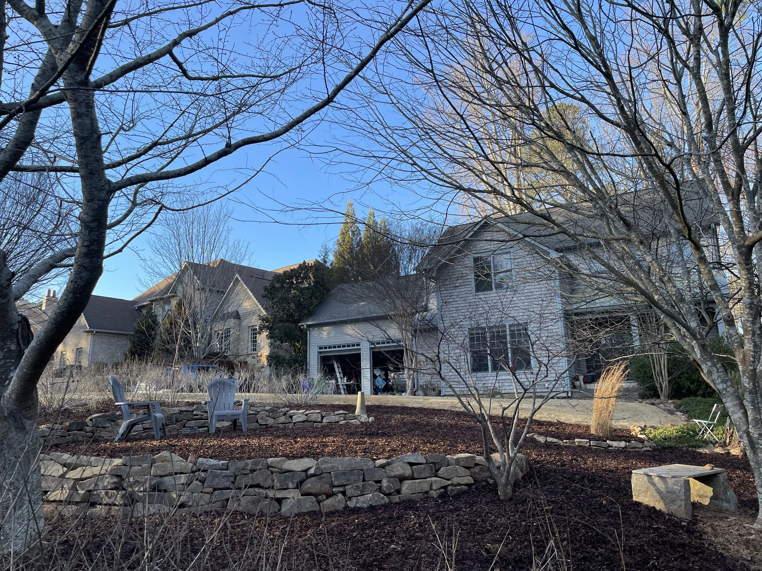 multi-tiered retaining walls 