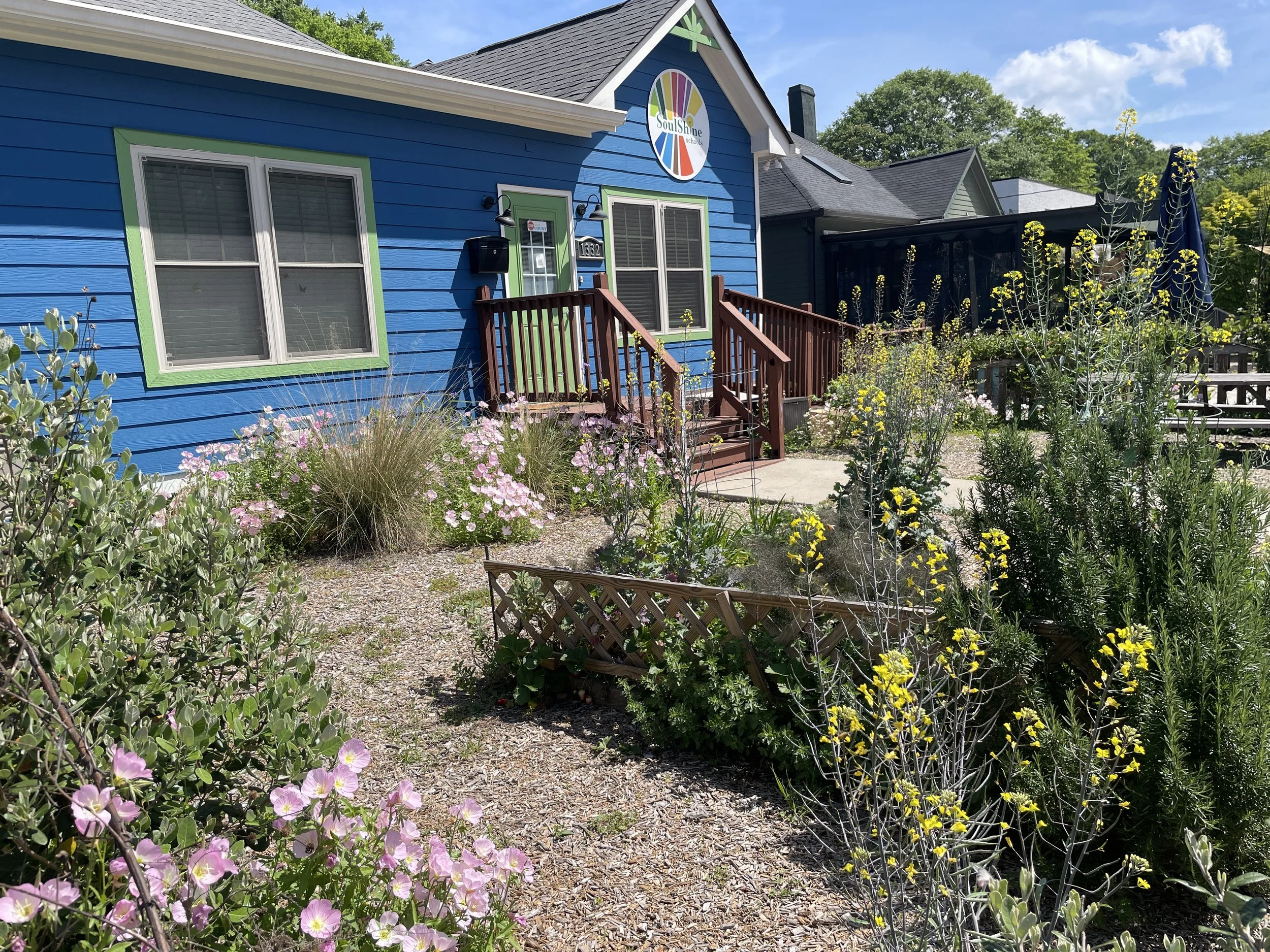 preschool garden, spring