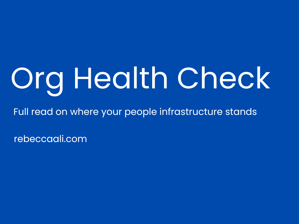 The Organizational Health Check: A Full Read on Where Your Structure Actually Stands