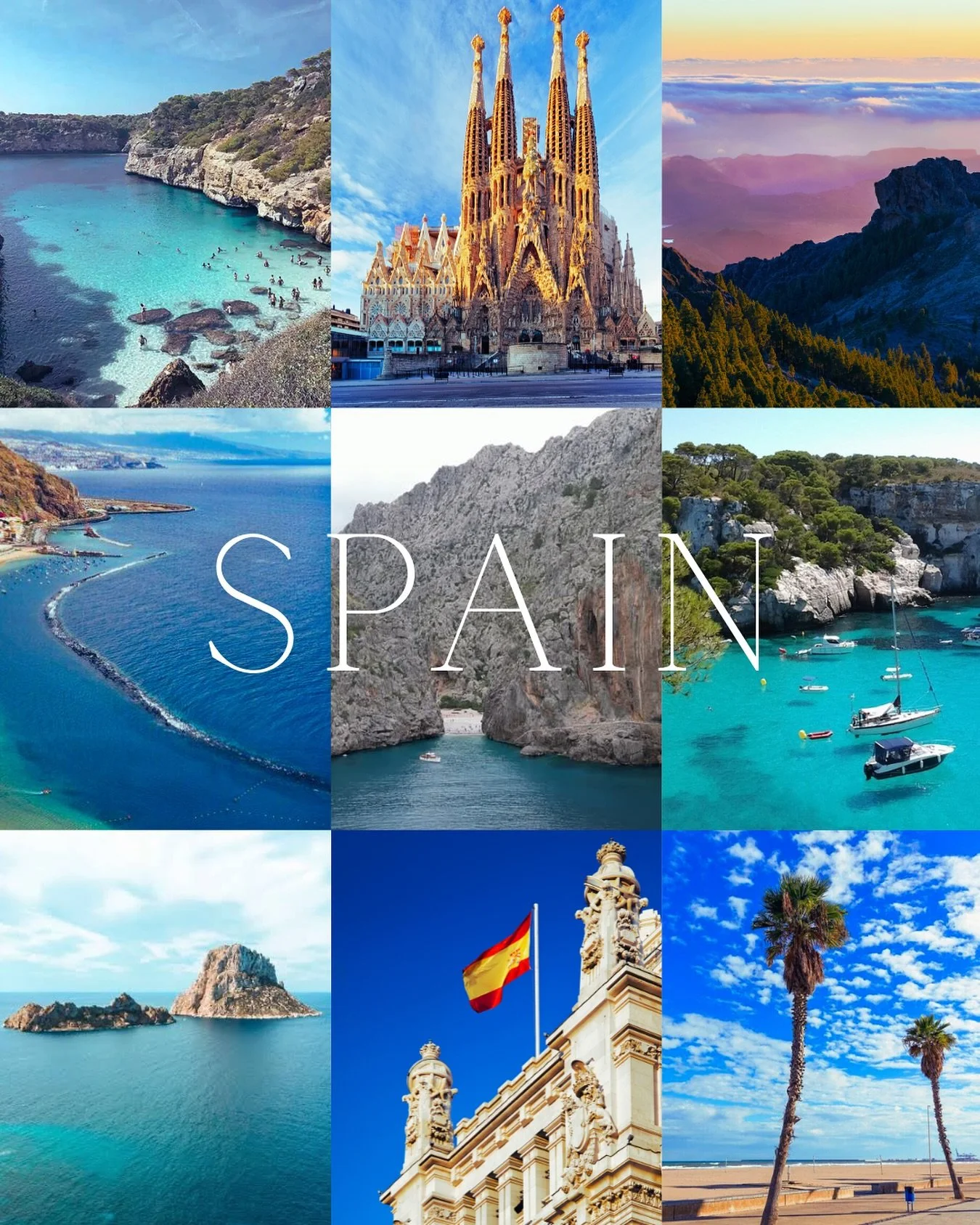 Sun, sea, and horizons framed by timeless architecture and sculpture 💙

From the colorful streets of Barcelona to the dreamy shores of Costa Brava, the vibrant energy of Ibiza, and the hidden gems of Mallorca, Spain has a way of calling your heart t