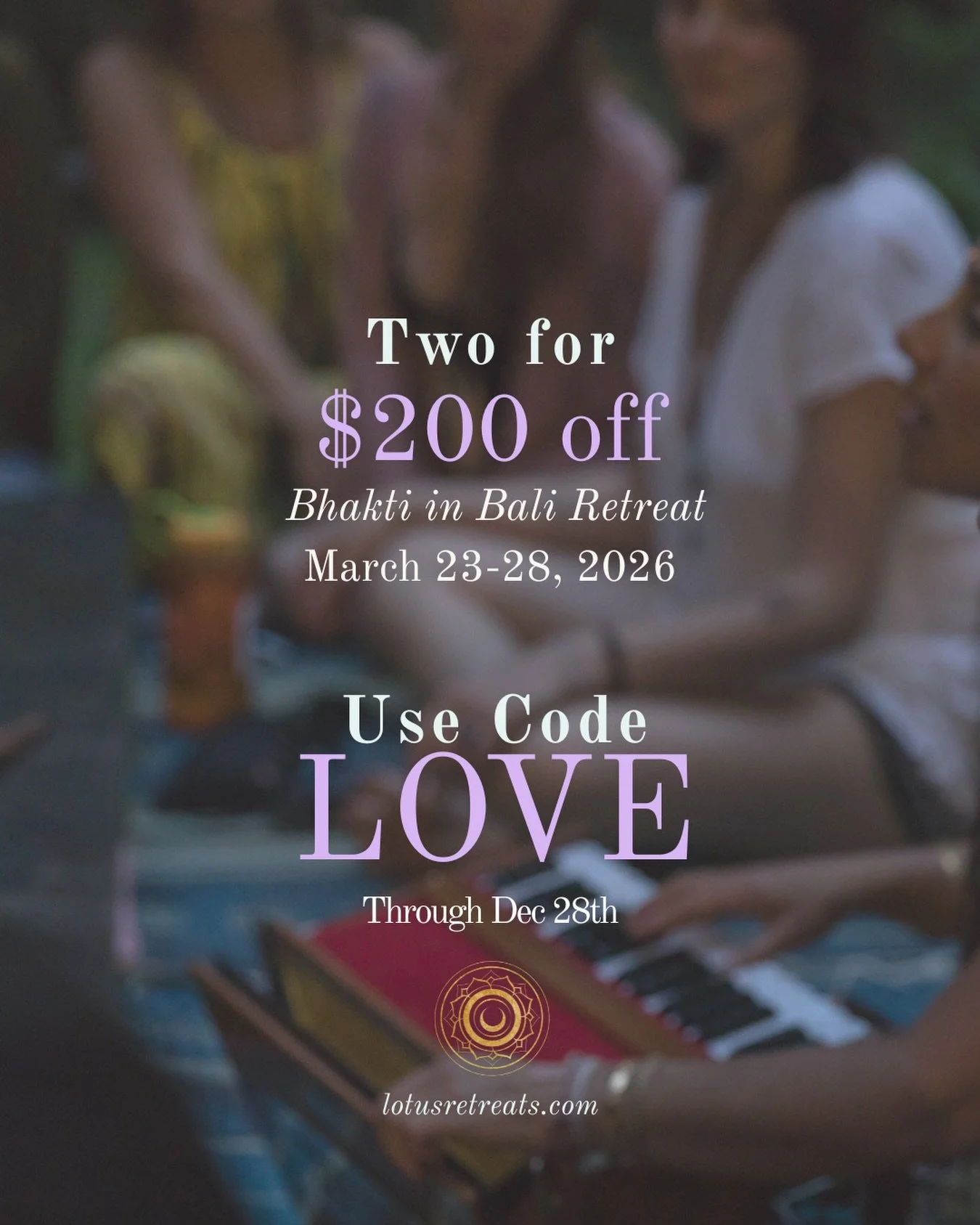 Bhakti is meant to be shared.

Practicing side by side. Singing together. Laughing over meals. Letting devotion unfold in community. 

It could be your friend, a partner, a family member, or someone who walks this path too.

That&rsquo;s the spirit o