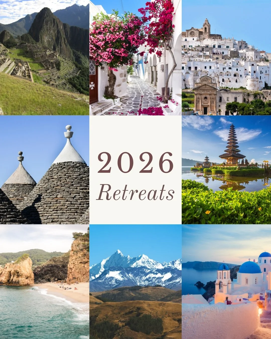 As we step into a new year, these are the journeys we&rsquo;re holding space for.

Peru | Sacred Valley | Feb 15&ndash;23, 2026
Ceremony, Andean wisdom, sacred sites.
🧘🏻&zwj;♀️: @lorenlotus @seadelle_ 

Bhakti in Bali | Ubud | Mar 23&ndash;28, 2026