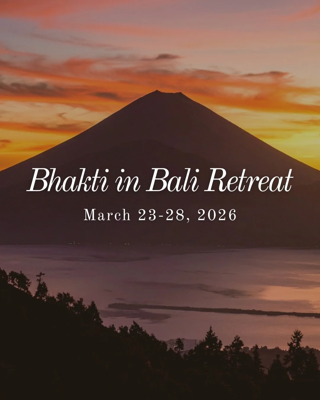 Join the Bhakti in Bali Retreat 💓
March 23-28th, 2026 with @govind.das.108, @_jacqueline_michelle, @robnmelissa &amp; @sauldavidraye108 🤍

Sādhana in the mornings. 🕉️
Kīrtan that carries us into the evenings.
Nature all around us &amp; ceremony wo