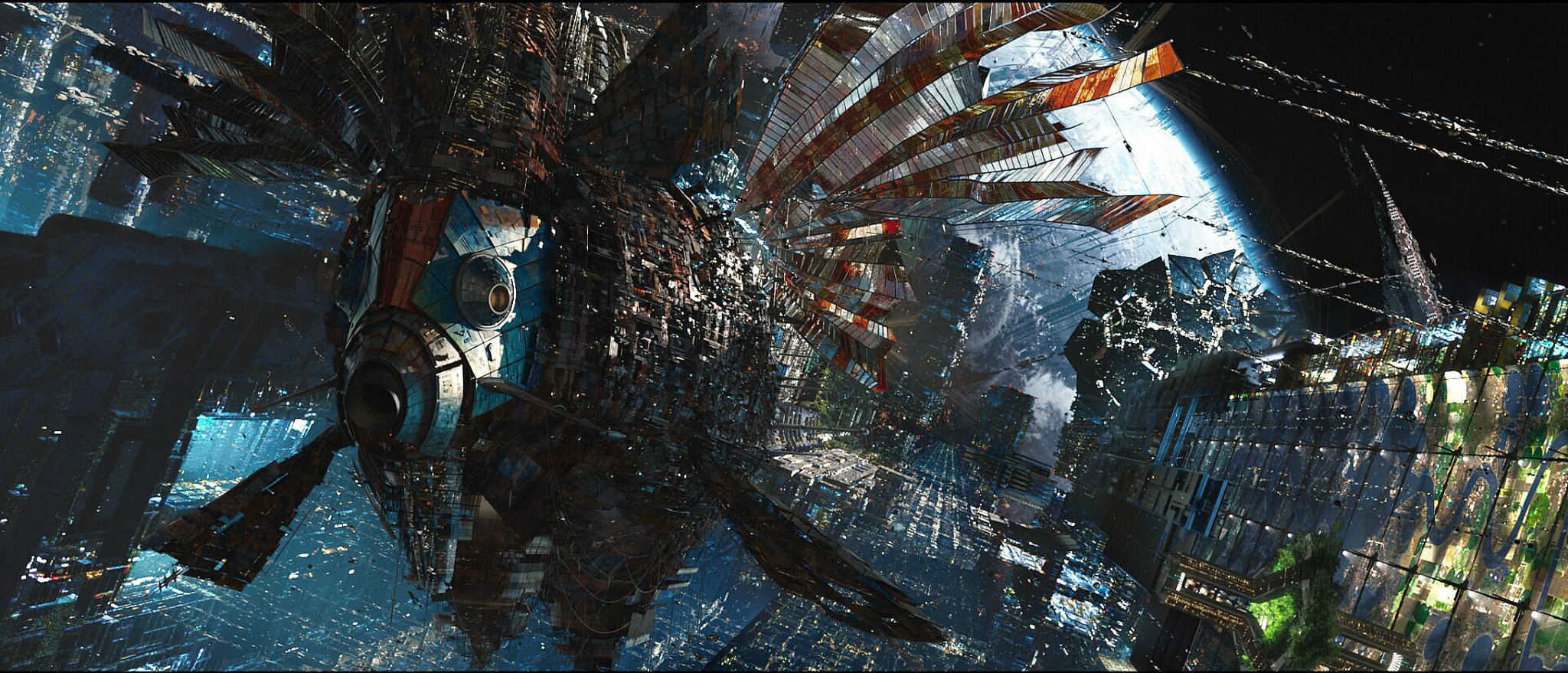 Explore the breathtaking conceptual design work by Olivier Pron in the visually stunning world of 'Jupiter Ascending,' a sci-fi epic featuring intergalactic destiny and visionary artistry.