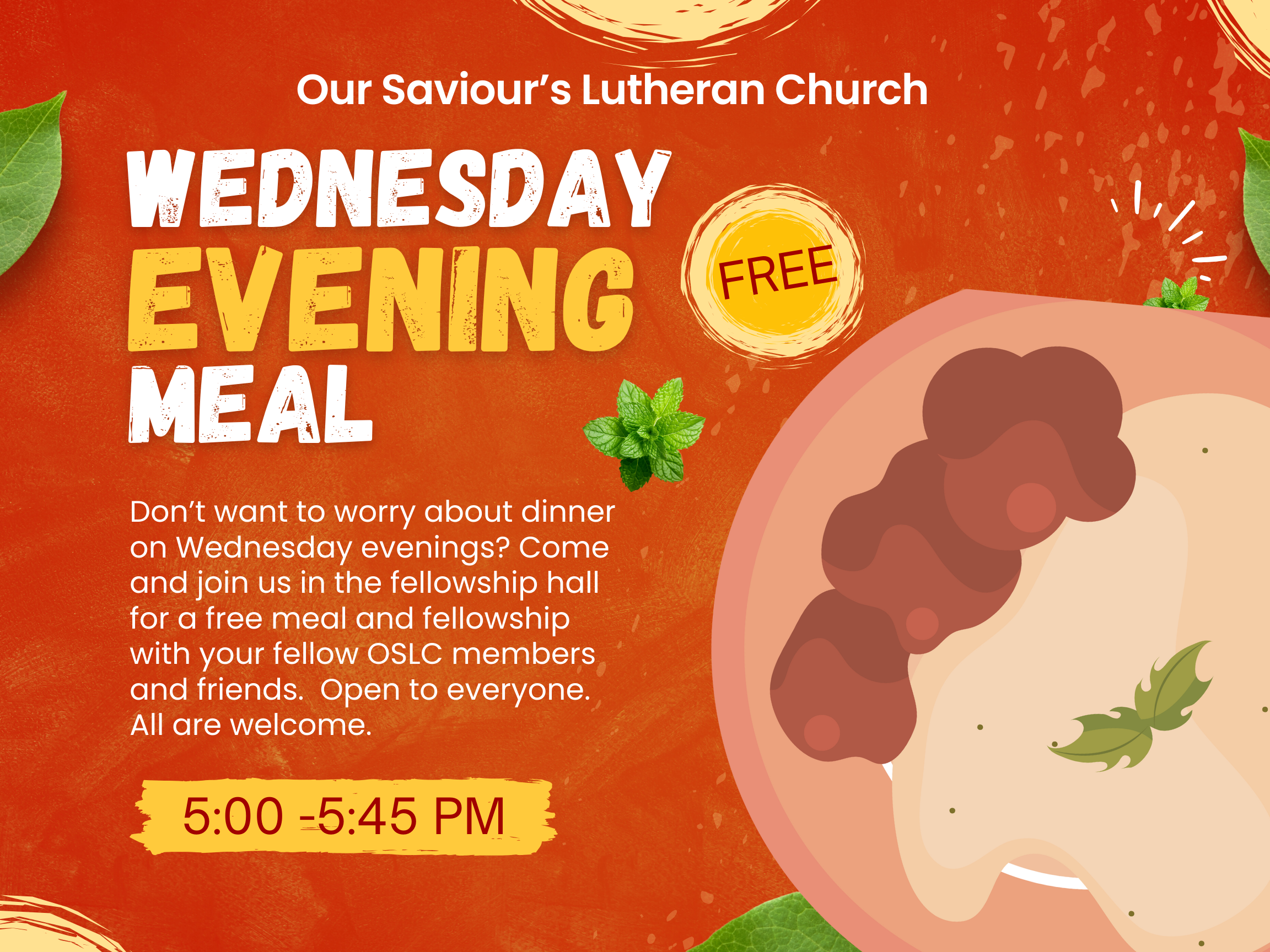 Wednesday Evening Meal