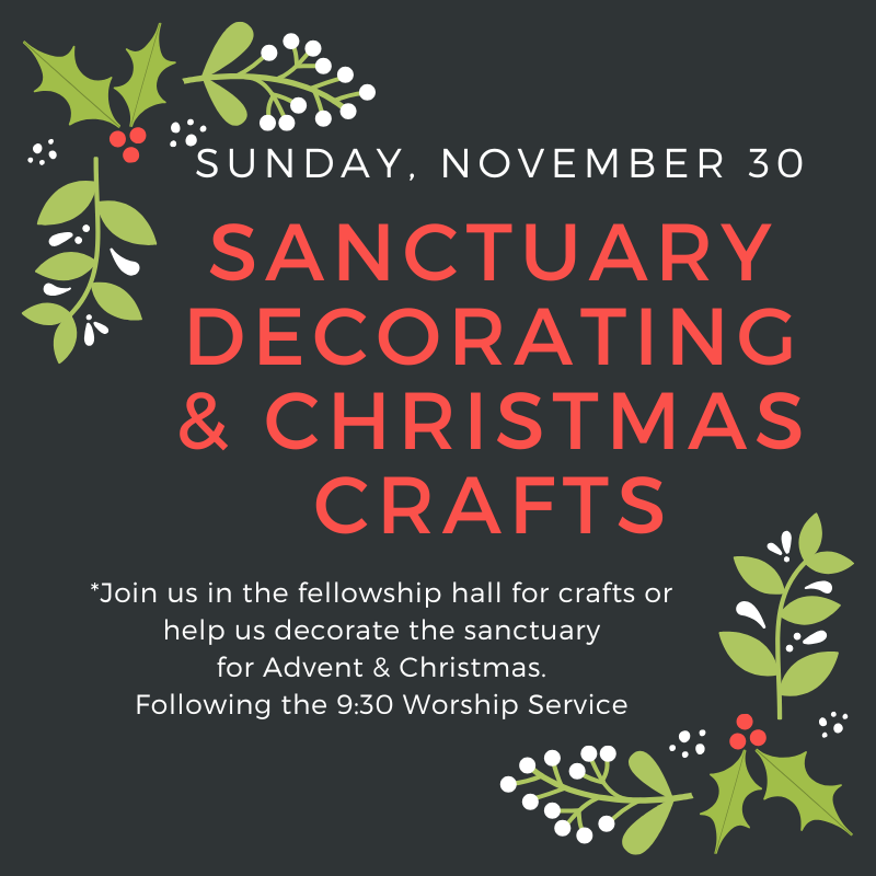 Education Hour - Sanctuary/Church Decorating.
