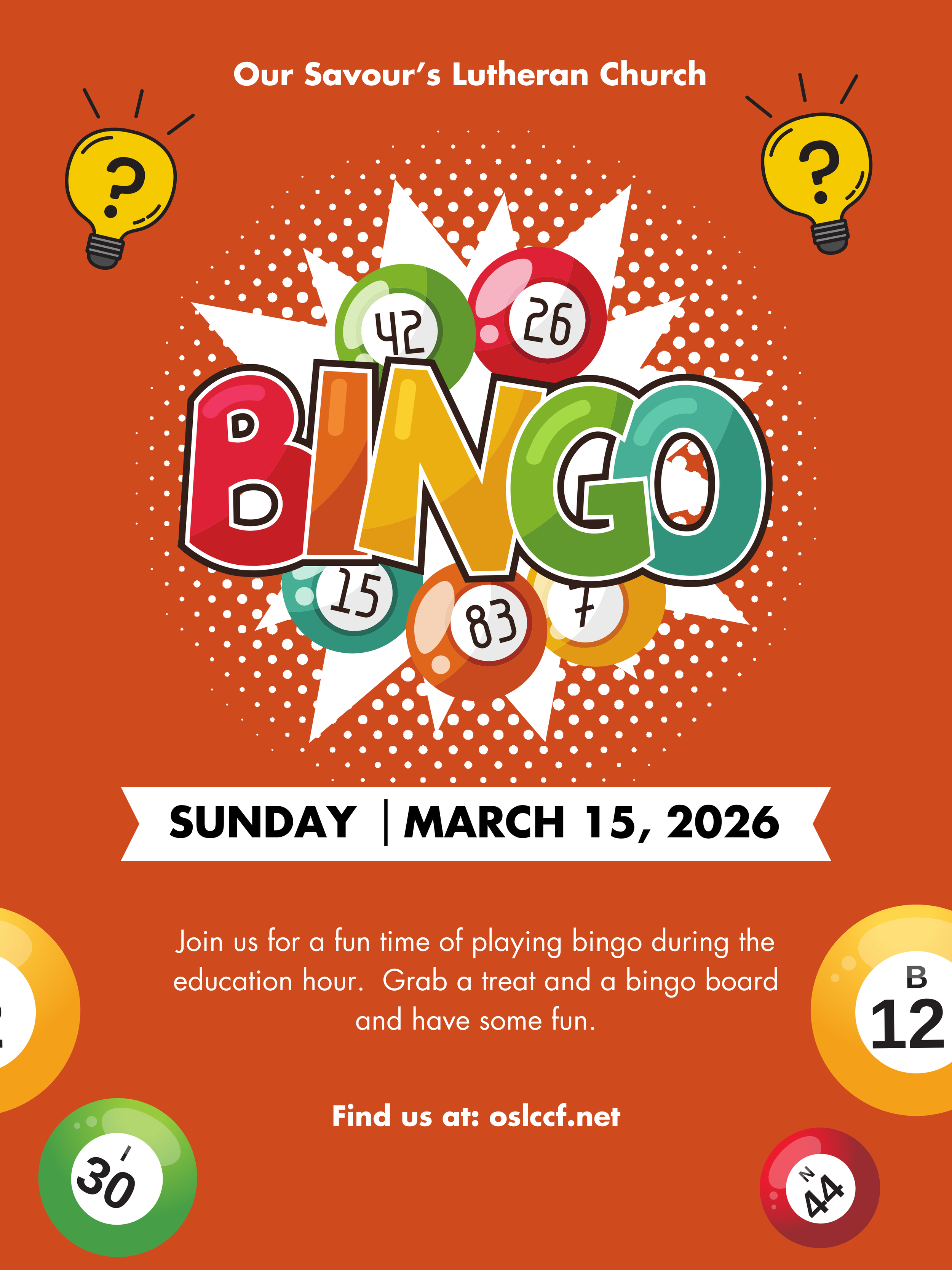 Education Hour - Bingo 