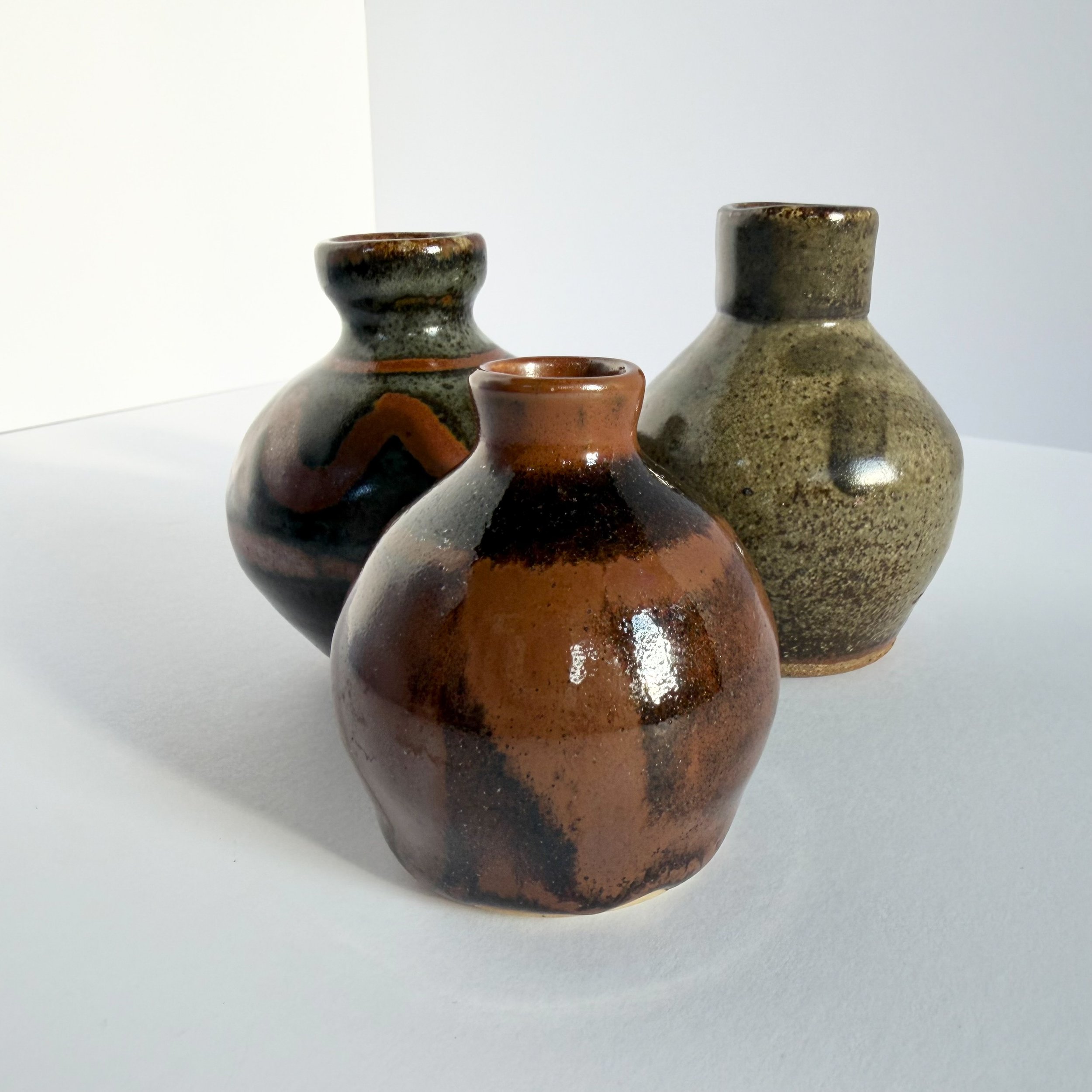 John Leach - Muchelney Pottery Bud Vases - 3 Available