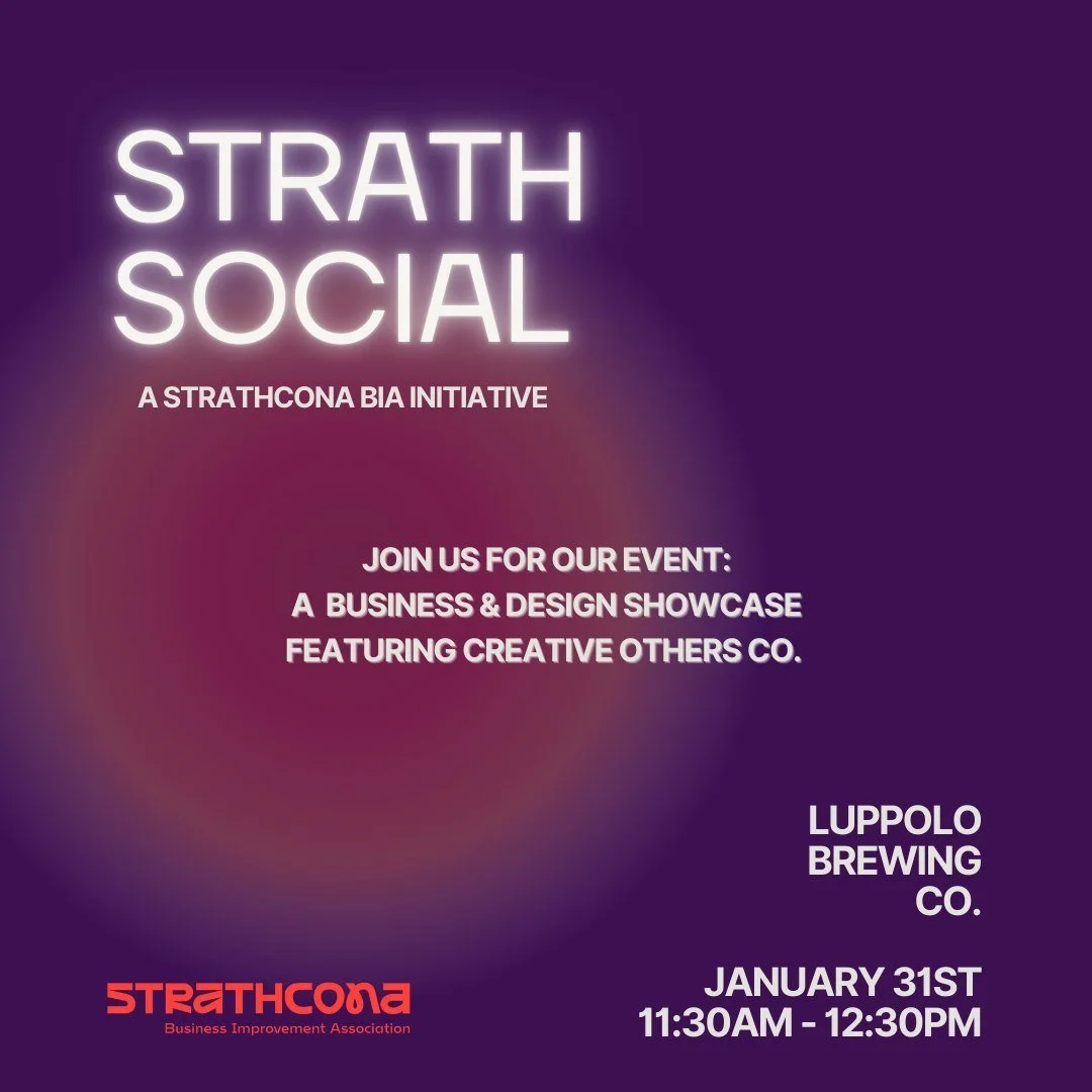 Join Us at Strath Social!
We&rsquo;re excited to be the feature of this month&rsquo;s Strath Social, put on by our awesome @madeinstrathcona, where we&rsquo;ll share our journey, creative process, and passion for community.

This isn&rsquo;t just a s