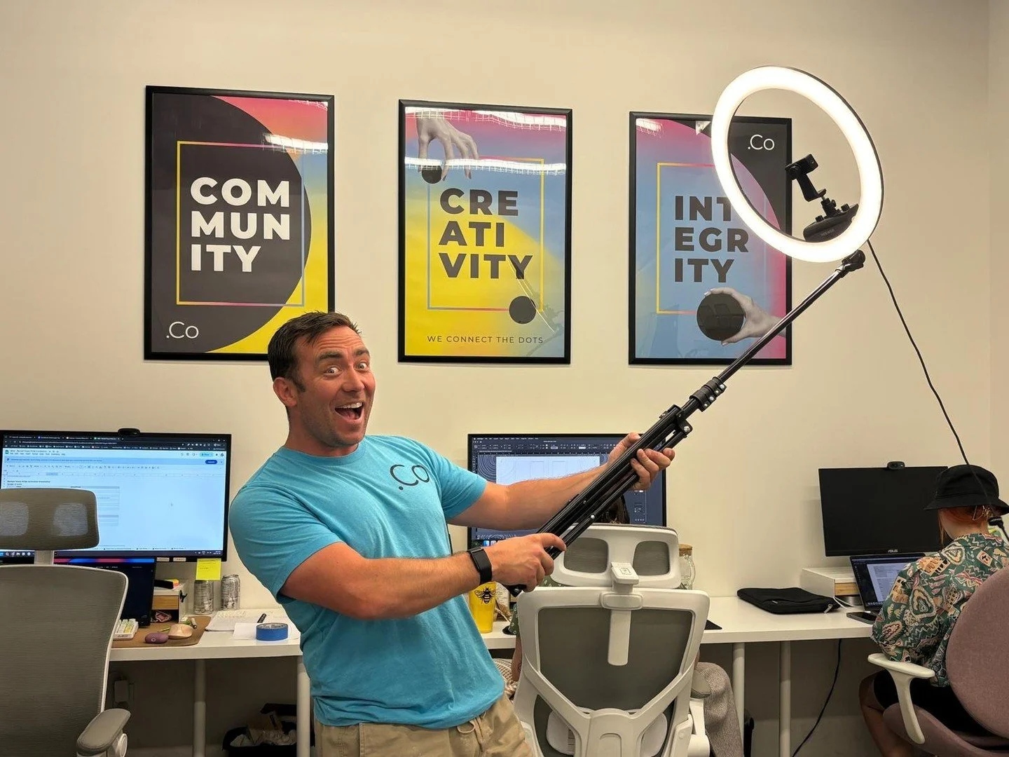 HAPPY BIRTHDAY @creativetroy !! From your favourite employees 😉!! You are such a true creative and we&rsquo;re always game for your wild ideas. Thanks for making the studio a place full of energy, fun, and imagination. Never a dull moment with you a