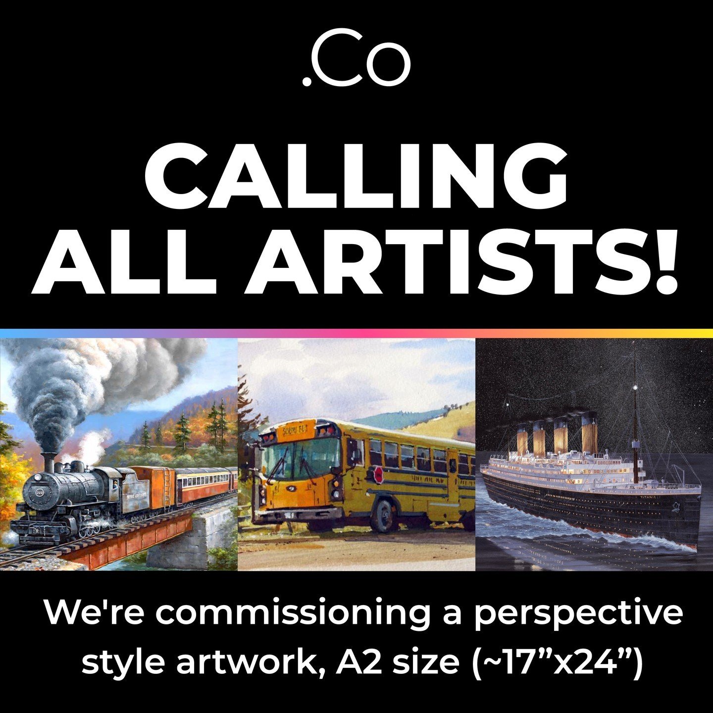 🎨We&rsquo;re looking for an artist to create a stunning A2-sized (~17&rdquo;x24&rdquo;) perspective artwork. Are you interested, or know someone who might be? Apply at the link in our bio, or share this with your artist friends! 🖌️✨