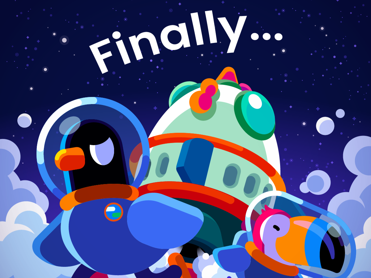 Kurzgesagt - Starbirds promotional illustrations