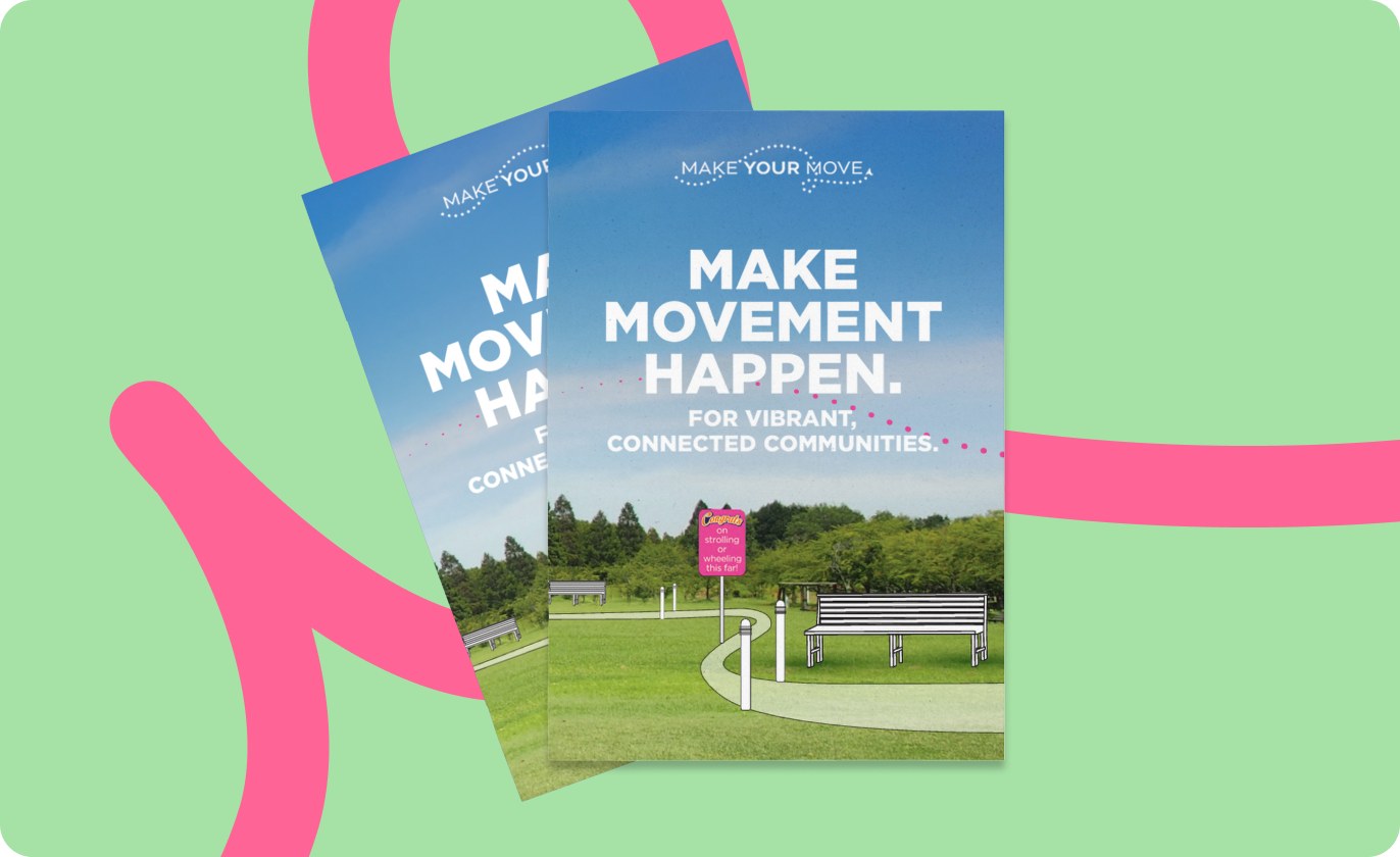 Make Movement Happen brochure covers