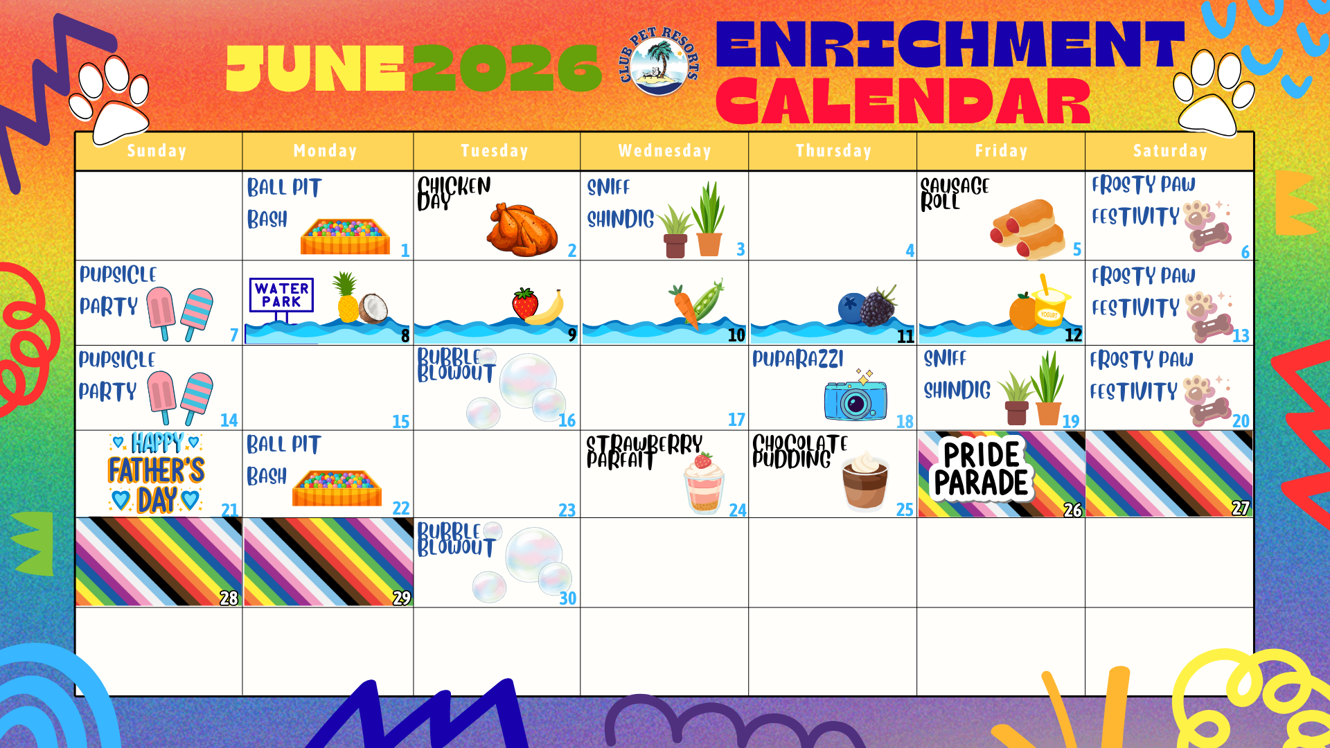 June special event calendar