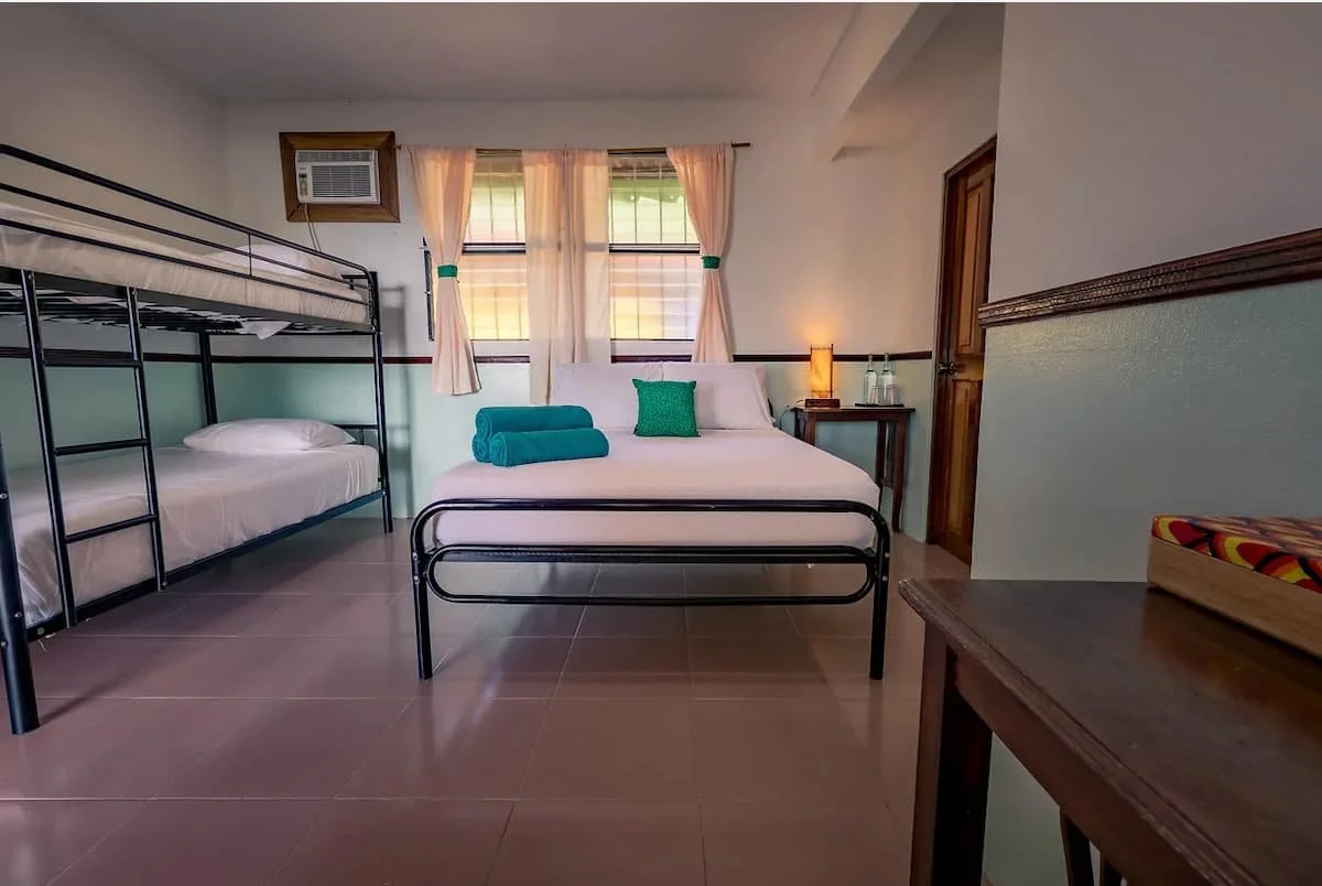 Nice room for the accommodation at The Experience Surf Camp at Bocas del Toro Panama