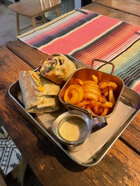 Yummi Burrito for the community dinner at The Experience Surf Camp 