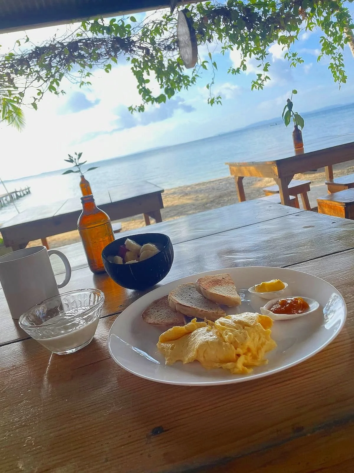 Breakfast for the surf camp at Bocas Panama