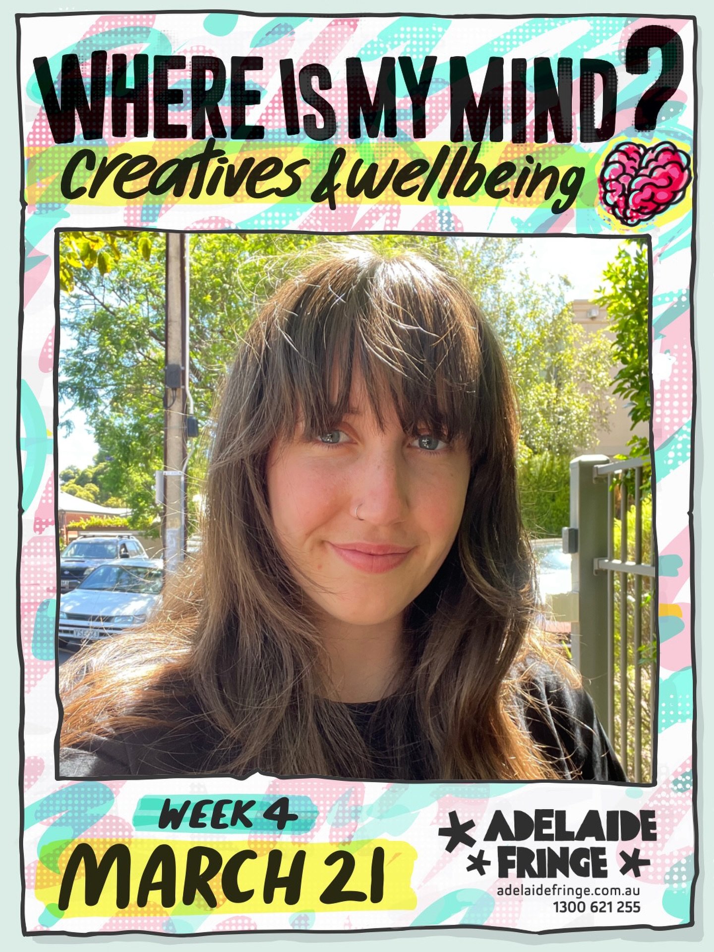 TAKE TWO: Super excited to be involved in such a beautiful initiative - Where Is My Mind? Creatives &amp; Wellbeing Panel as part of the 2026 Adelaide Fringe 🧠🫀&thinsp;
&thinsp;
I&rsquo;ll be speaking alongside an incredible lineup of artists and c
