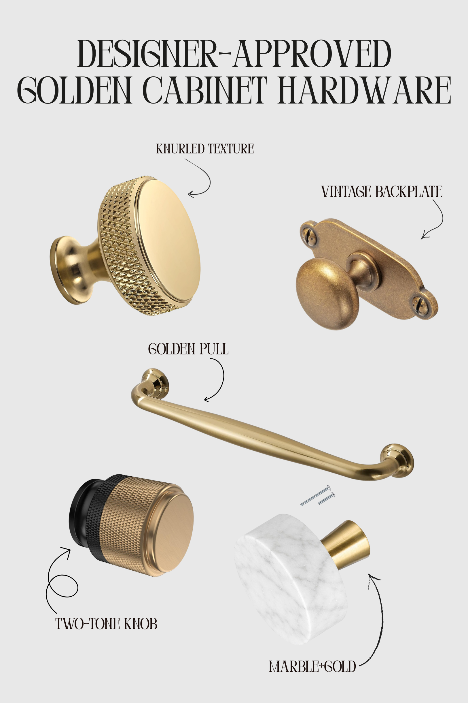 UPGRADE YOUR CABINETRY HARDWARE