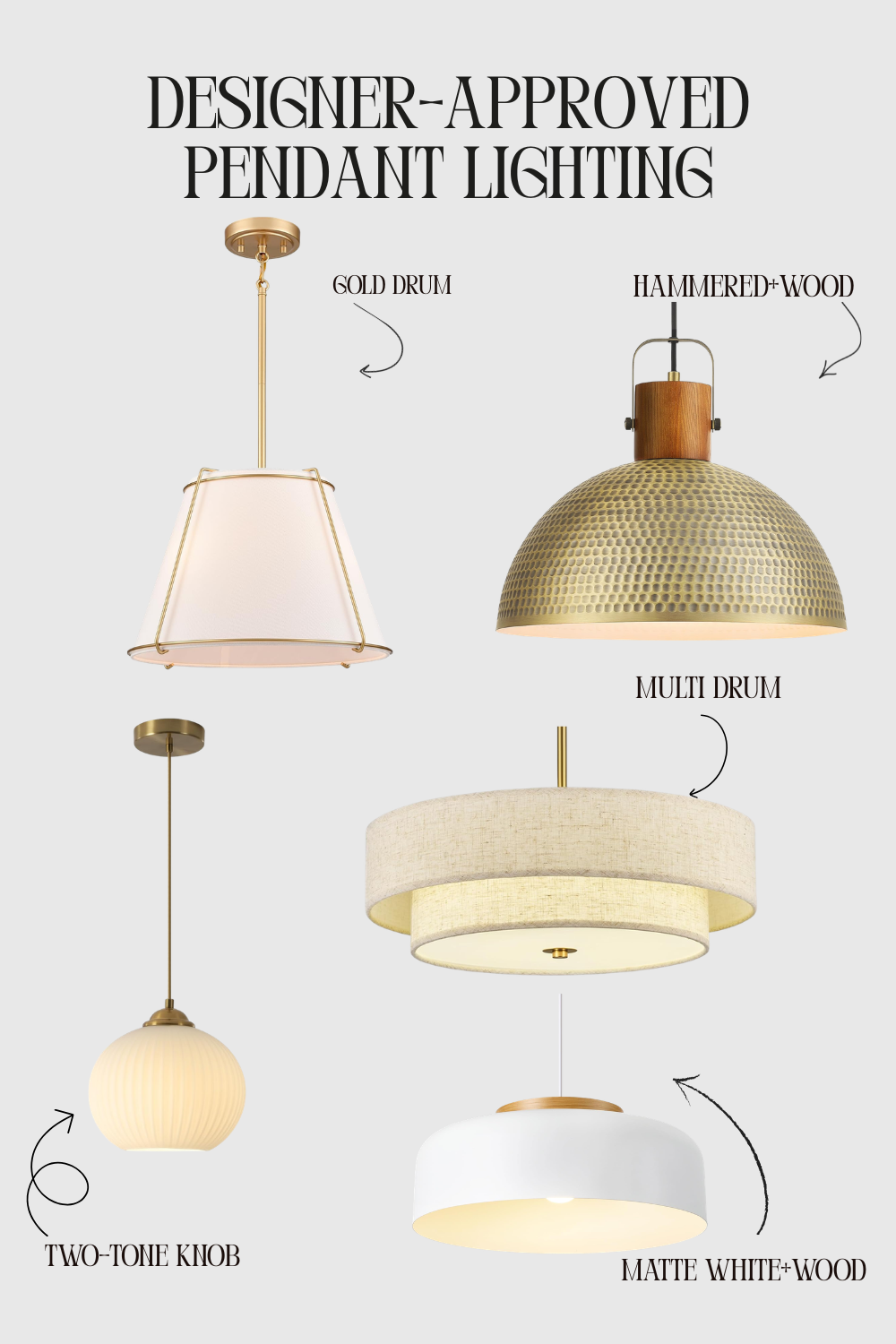 UPGRADE YOUR PENDANT LIGHTING