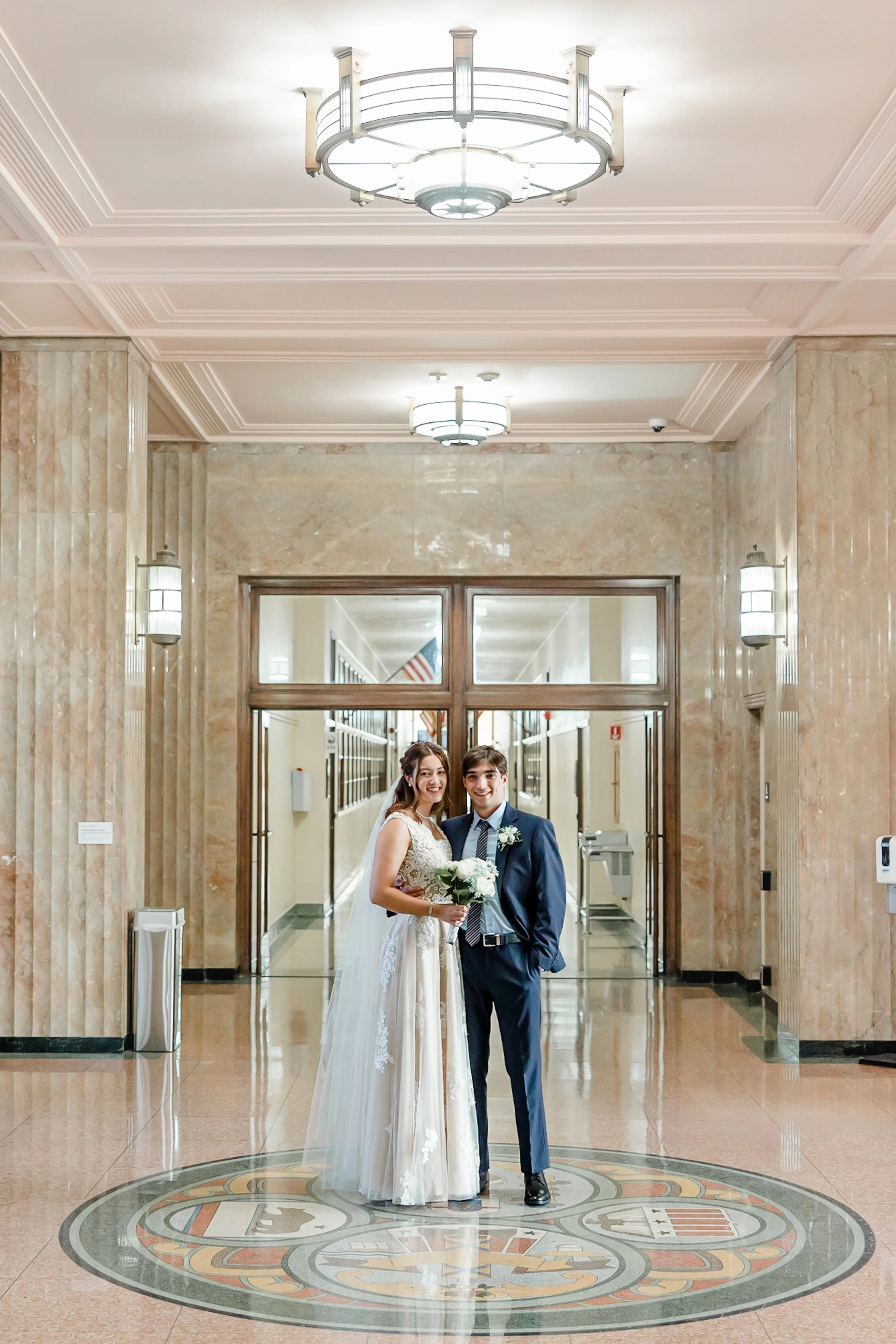 wedding San Diego administration building courthouse