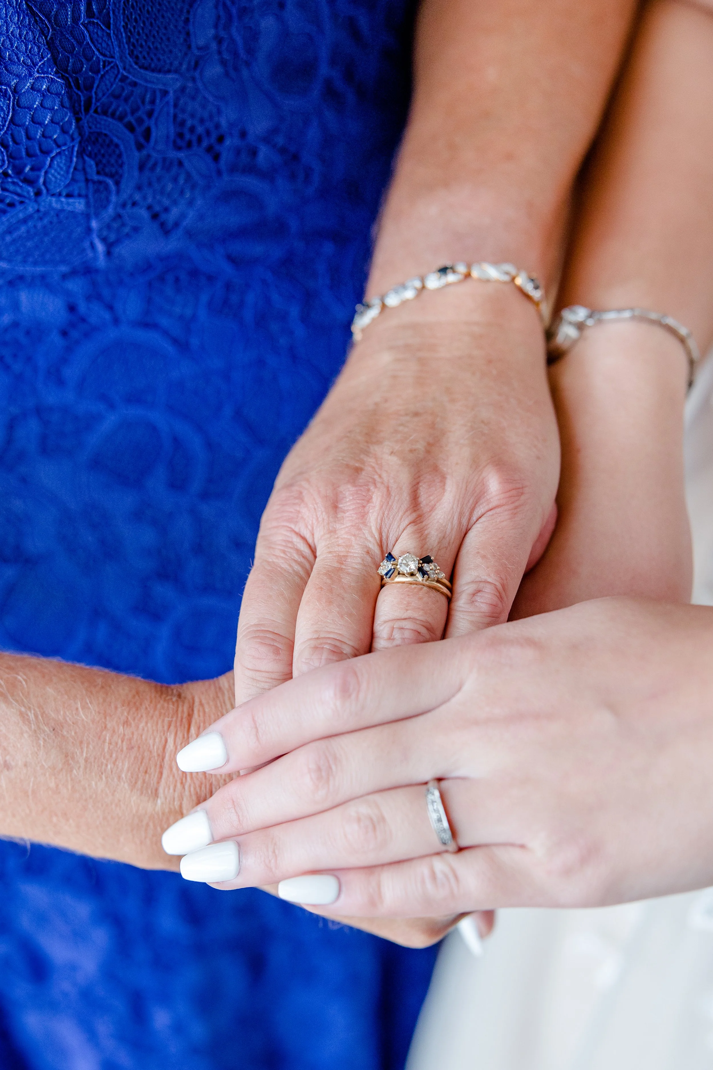 bride-to-be and mother