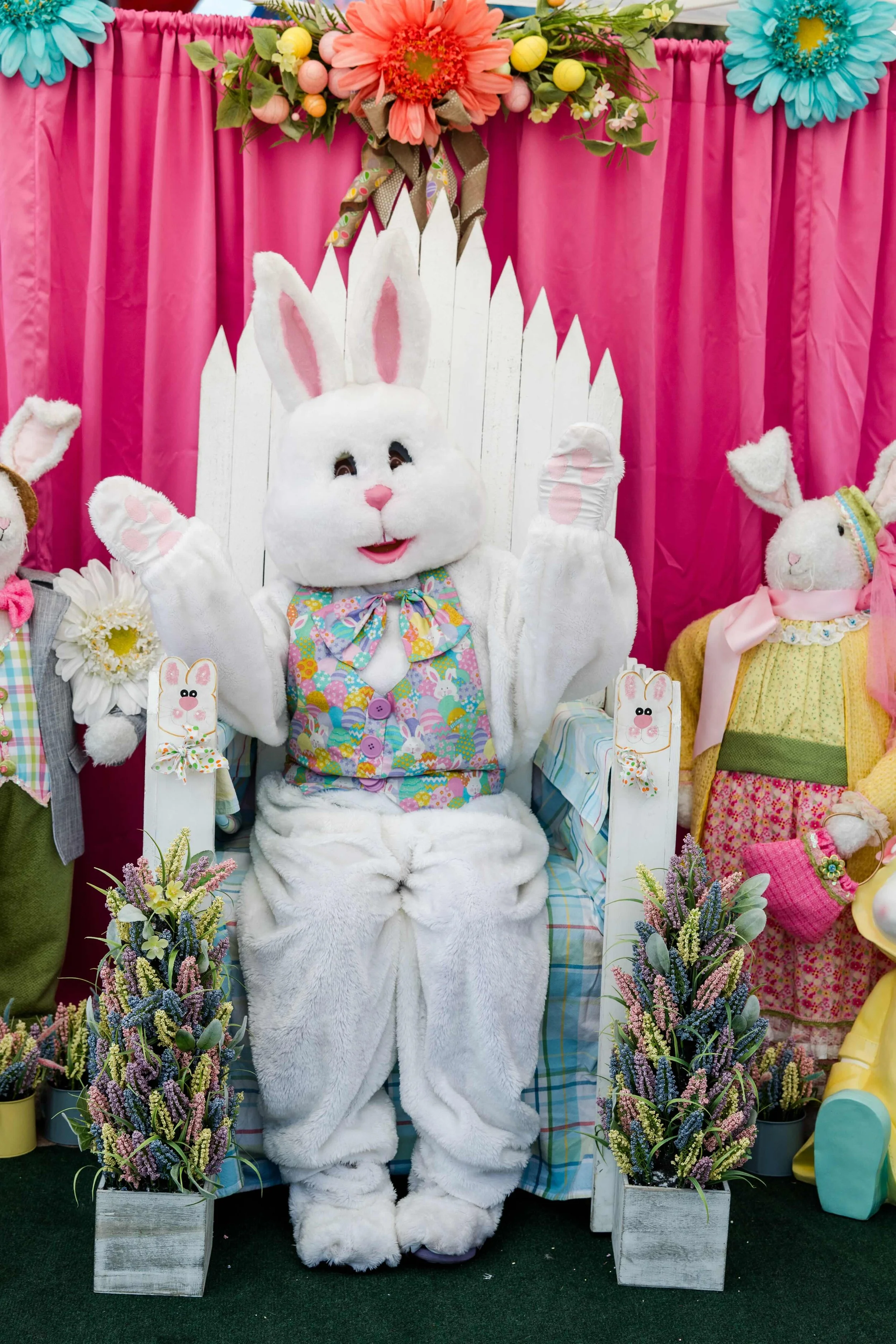 happy easter bunny setup