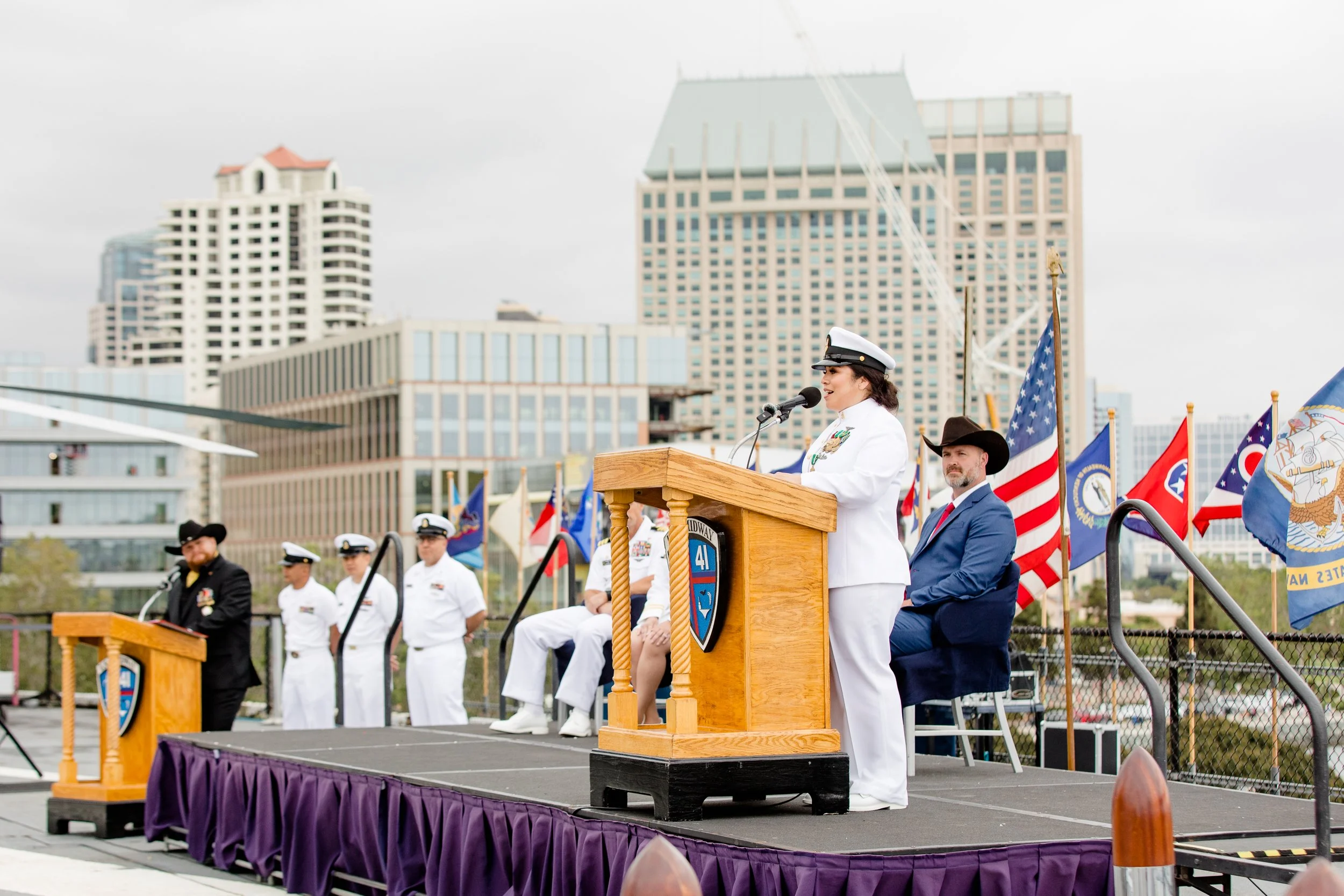 Naval retirement ceremony San Diego
