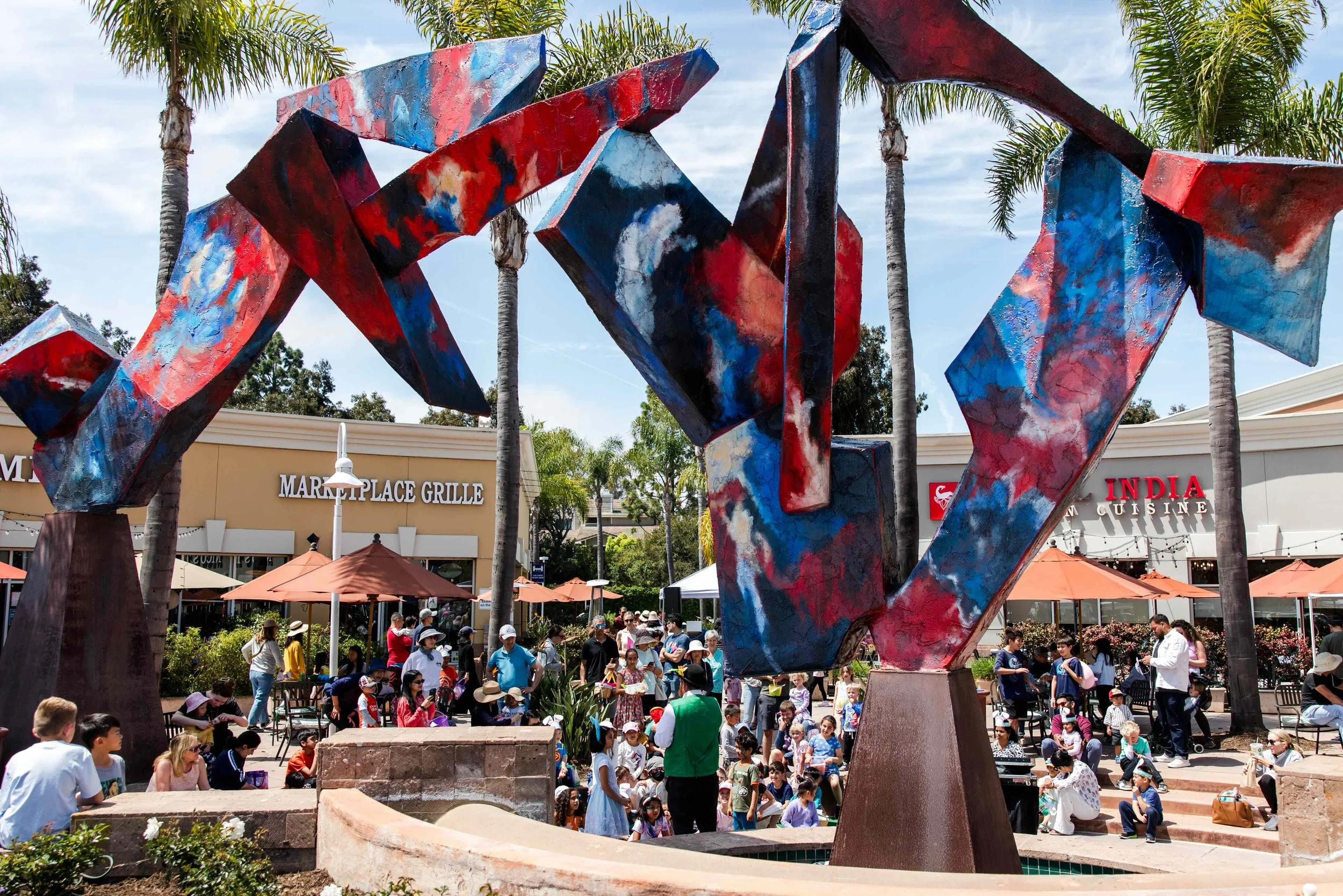 large crowd easter event