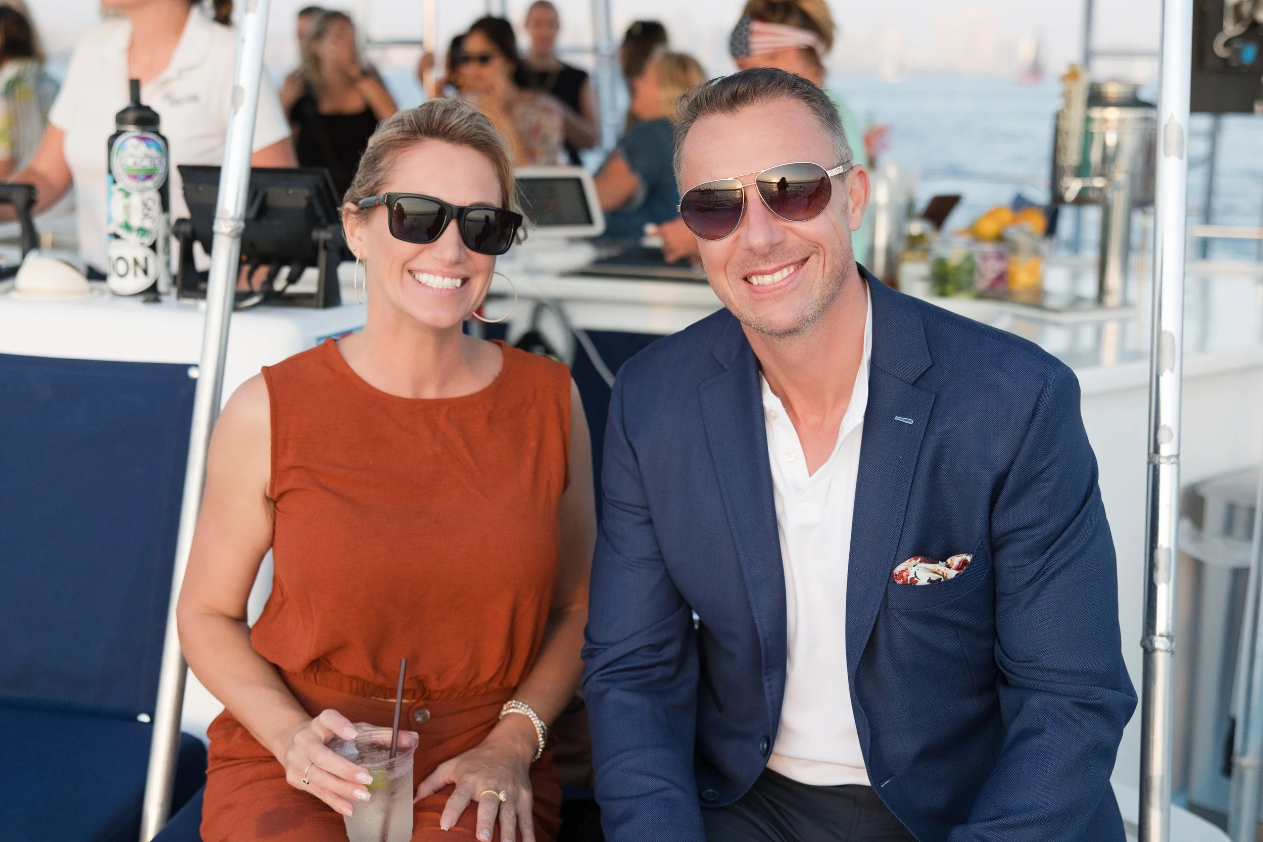 guests on Triton Catamaran