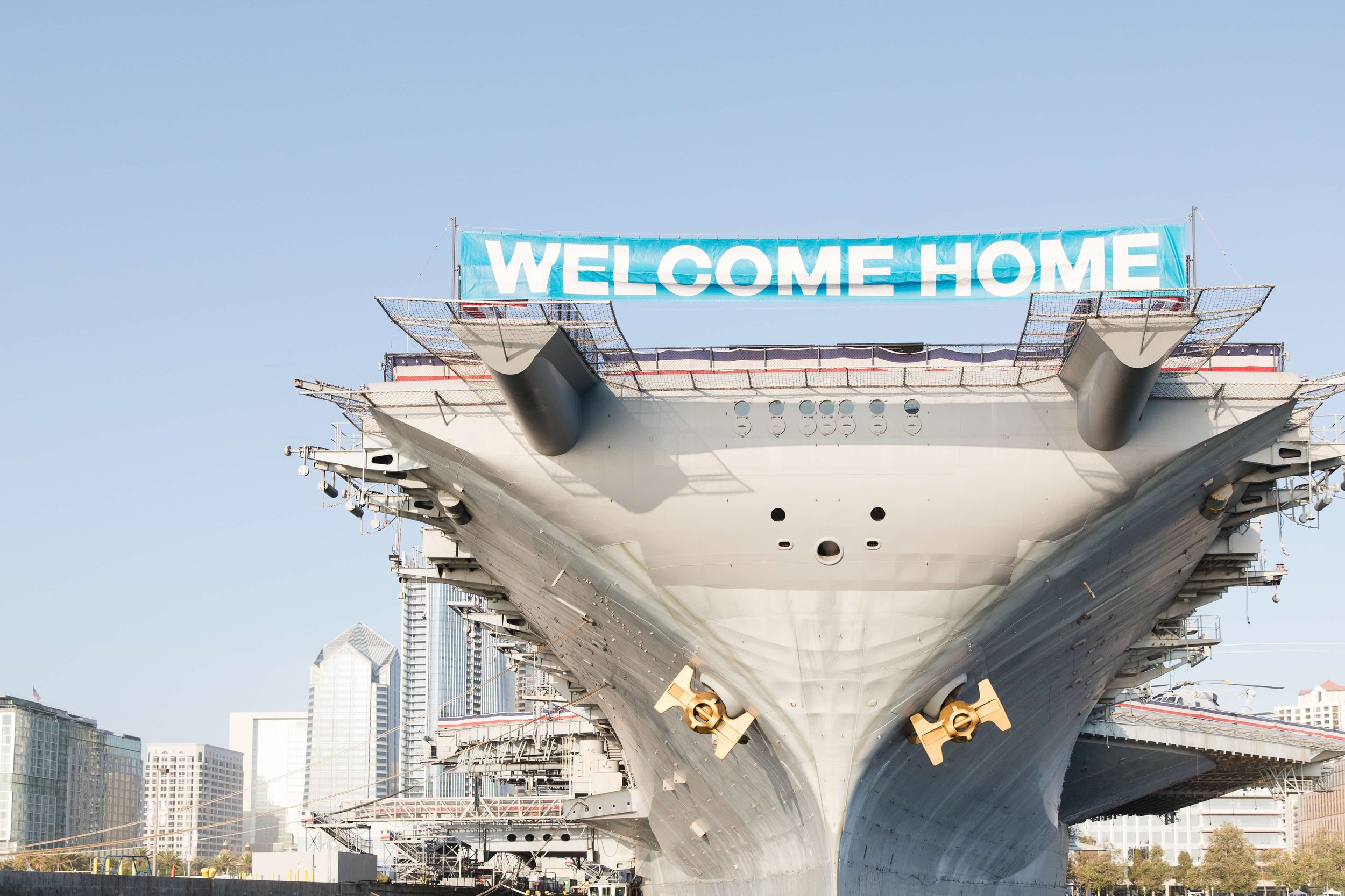 Welcome home sailors San Diego