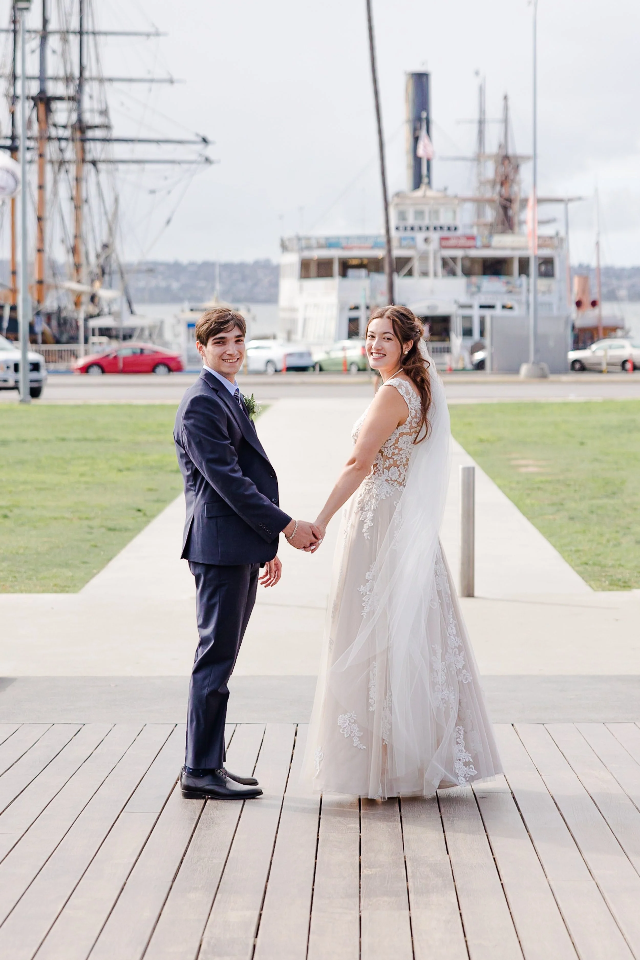 San Diego wedding harbor waterfront