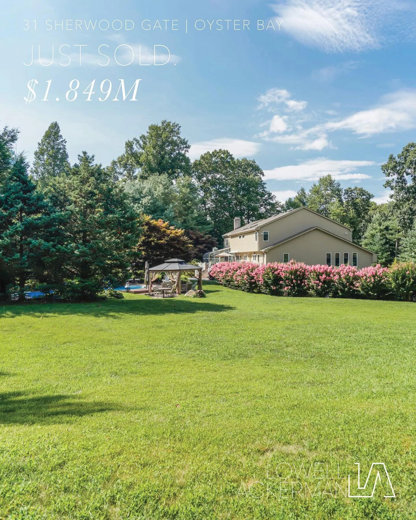 SOLD &amp; CLOSED | OYSTER BAY
.
.
31 Sherwood Gate has officially sold and closed with a last asking of $1,849,000.
.
.
Congratulations to my buyers and everyone involved.
.
.
Continually grateful to facilitate some of the top transactions on Long I