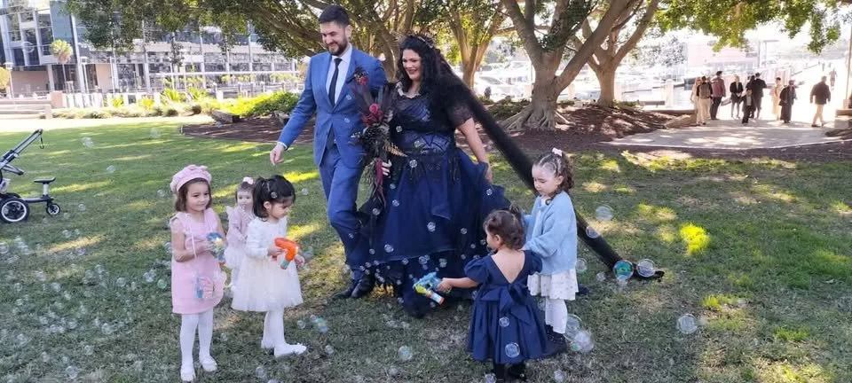 Custom Black & Royal Blue Gothic Wedding Dress Australia (24).jpg