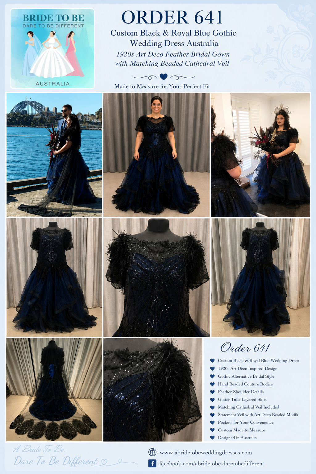 Custom Black & Royal Blue Gothic Wedding Dress Australia (1).png