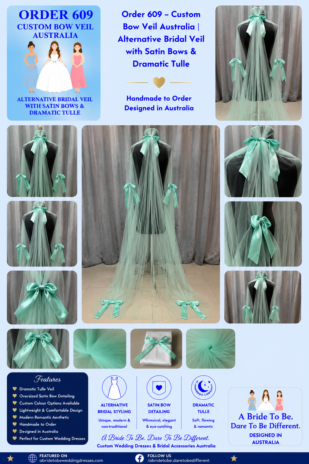 Order 609 Custom Bow Veil