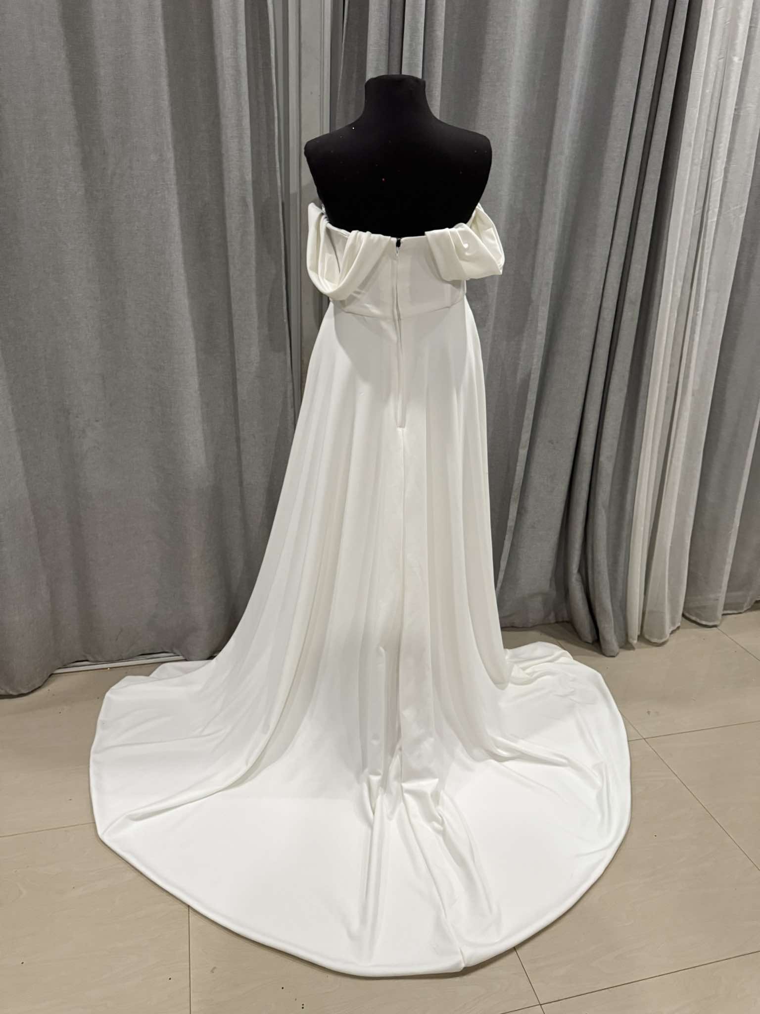 Crepe Wedding Dress With Split (8).jpg