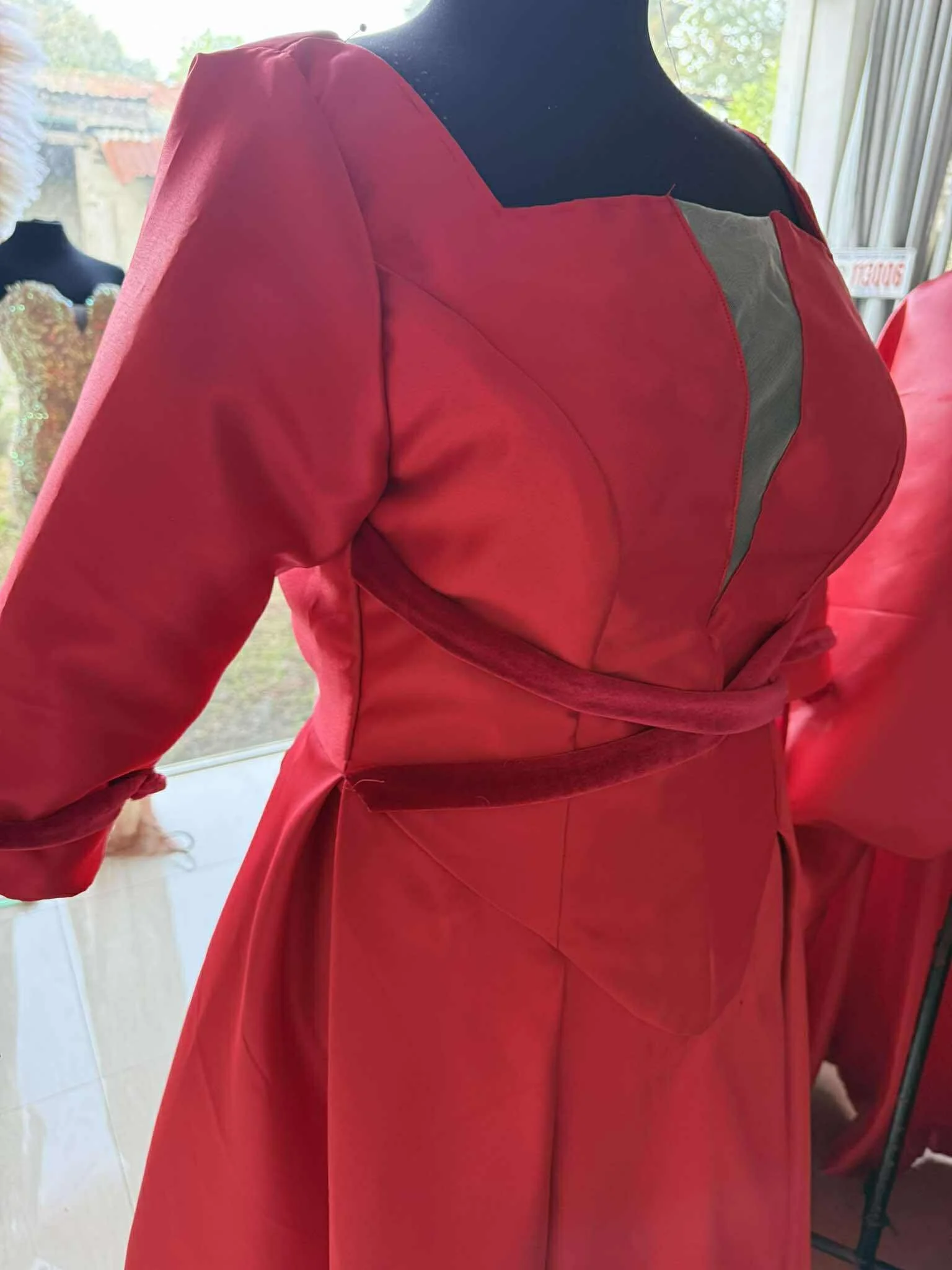 Custom Red Wedding Dress With Removable Skirt (16).jpg