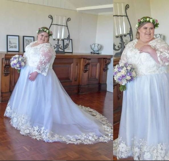 Lace Sparkle Ballgown Wedding Dress Sydney Starlight For Bride Caitie From Sydney (37).JPG