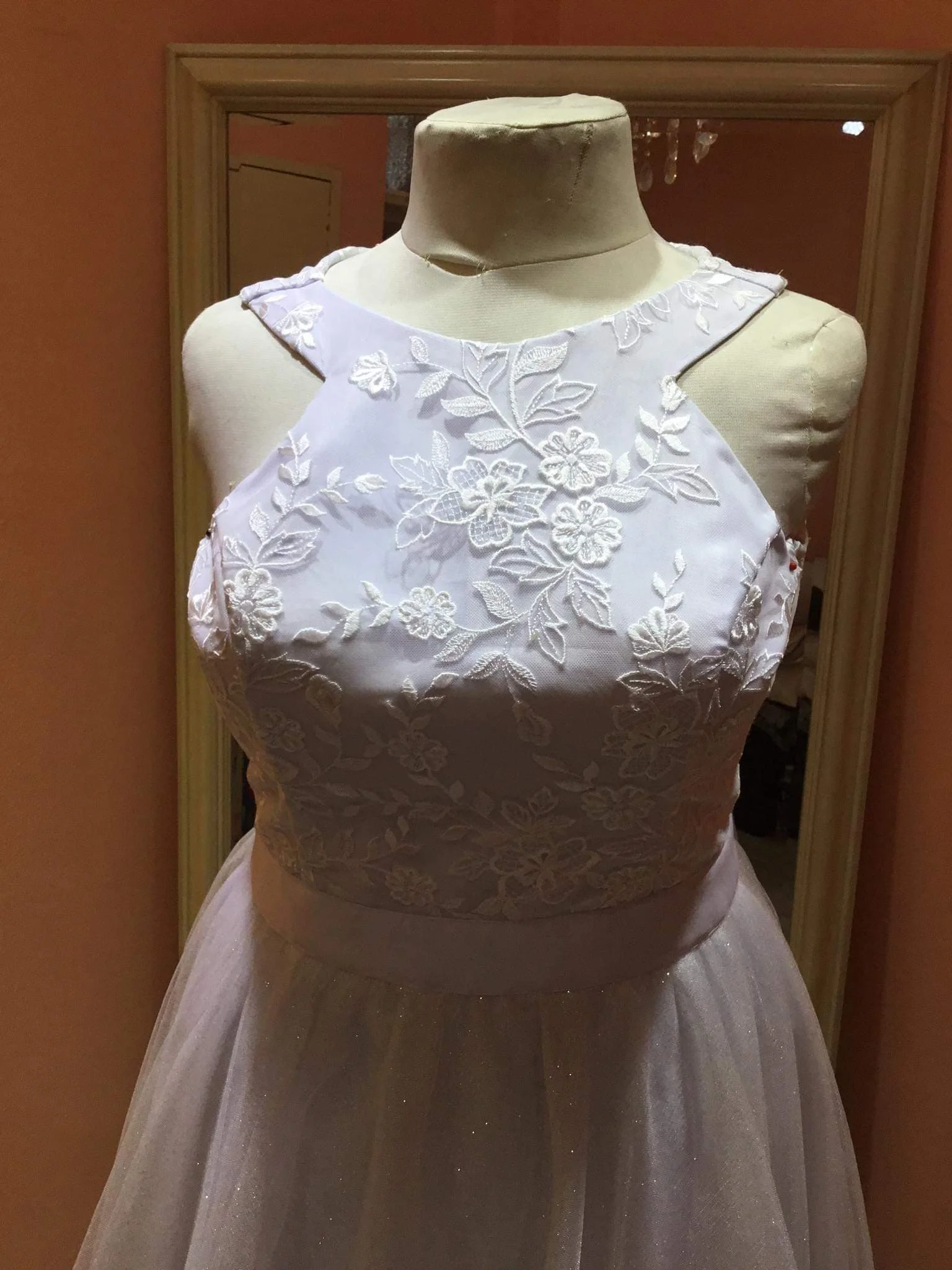 Order 225 Halter Neck Wedding Dress &nbsp;