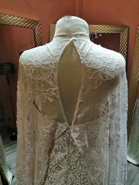 Order 259 Boho Lace Wedding Dress