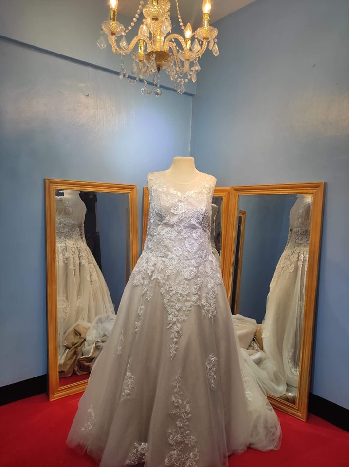 Order 328 Love In Gold Florals 3 m Train Wedding Dress, With Pockets and  Matching Veil  A BRIDE TO BE. DARE TO BE DIFFERENT