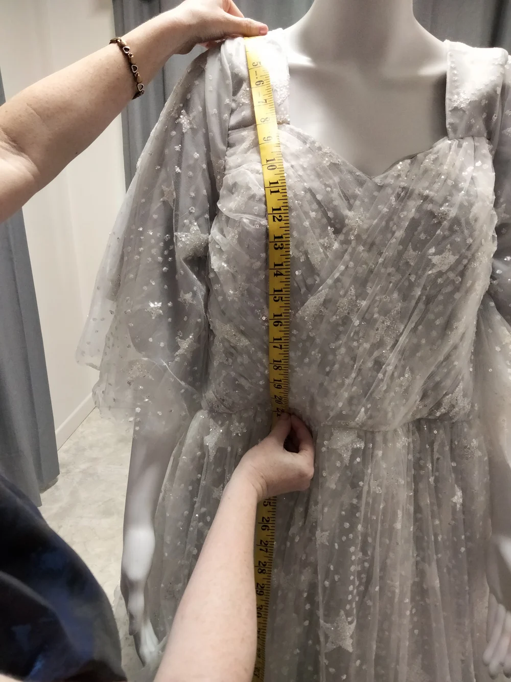 isabella embroidered dress Celestial Gown With Stars – Dreamydresshouse