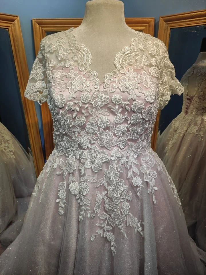crystal beading for wedding dresses Light Blue Beaded Long Prom Dress, Candy Pink / 2