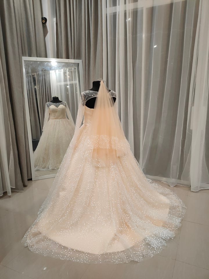 Order 380 Cherry Blossom Beaded Lace Wedding Dress With Pockets