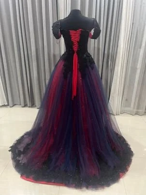princess polly baby blue dress Medieval Gothic black and turquoise blue dress, Medieval Dresses and Gowns  for Weddings, Handfasting Ceremonies and other Special Occasions main image 0