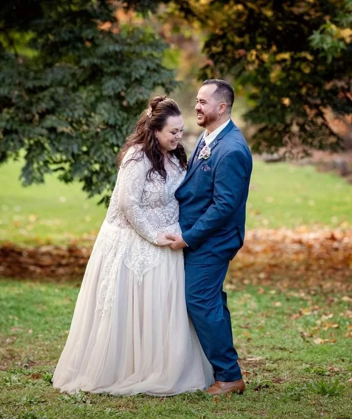 Order 227 Wedding Dress with Matching Veil, Beaded Laces &amp; Pockets Tambourine Temptation