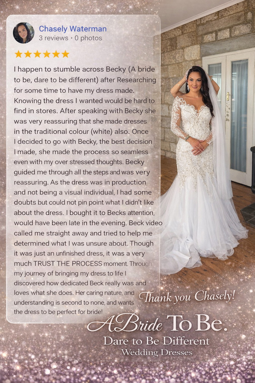 Real Brides. Real Reviews. Dream Dresses Brought to Life.