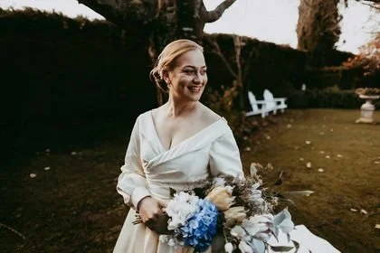 Order 421 – Long Sleeve Cathedral Train Wedding Dress