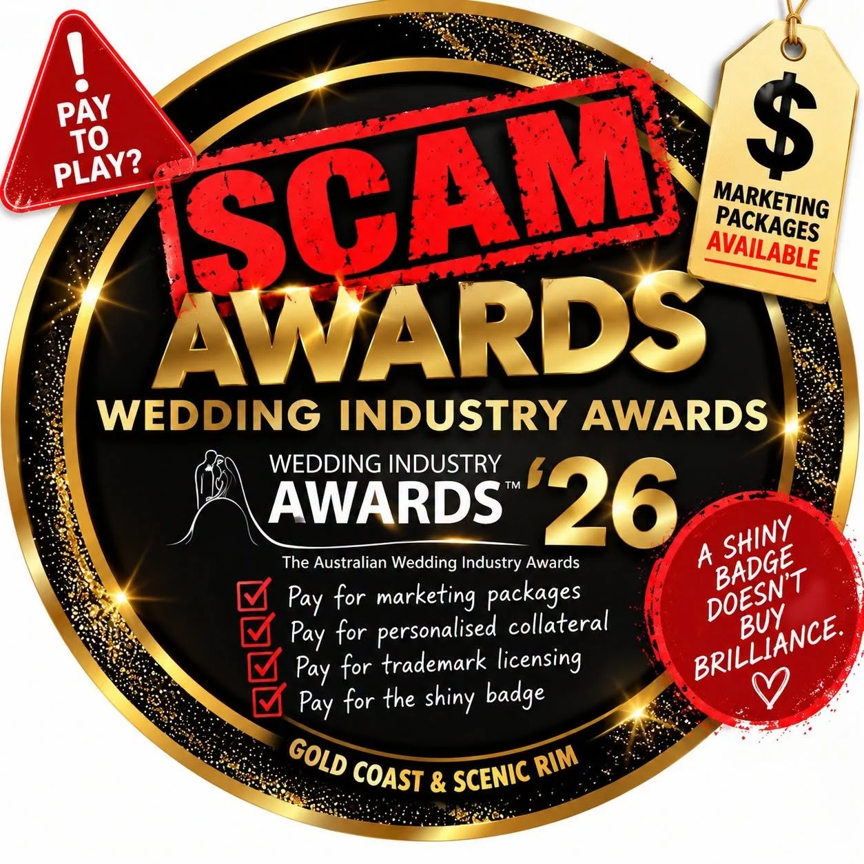 LET’S TALK ABOUT THE “SCAM AWARDS” — THE SHINY BADGES THAT CAN COME WITH A PRICE TAG 🏆😂